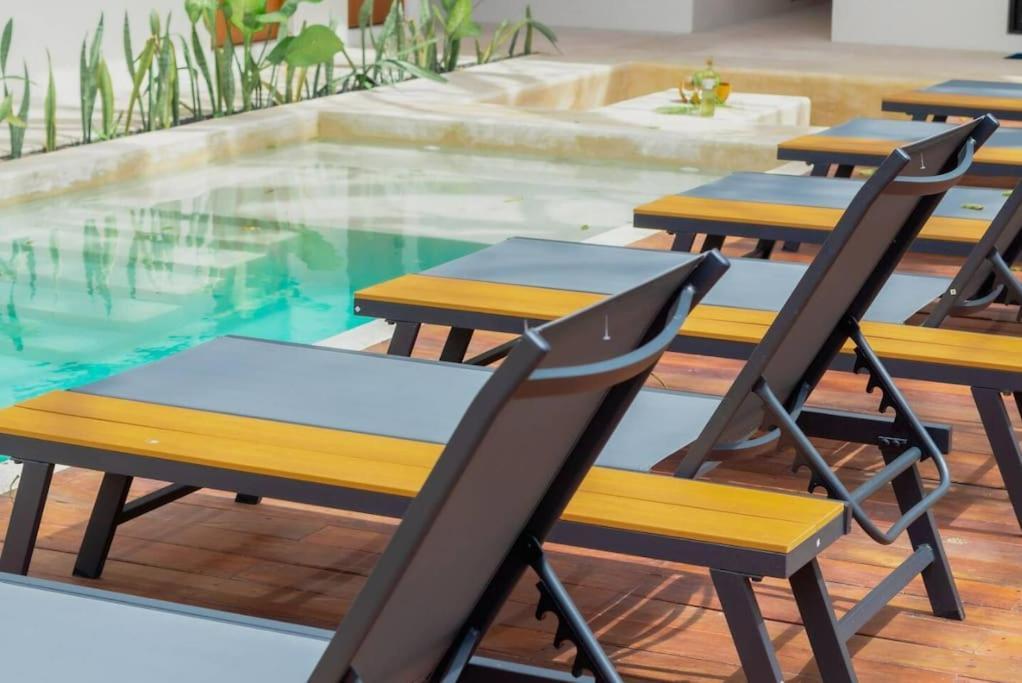 Cozy Apartment With Pool In Bacalar Center Exteriér fotografie